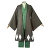 Trajes de anime Urahara Kisuke Cosaly Anime Bleach Cosplay Costume Aldult cinza calça calça de calça de chapéu de hat de Halloween Carnival Festume 240411