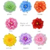 Fiori decorativi grandi motivi di peonia artificiale Sfondo di fiori rami di seta per decorazione per la casa