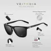 Солнцезащитные очки Veithdia Brand Солнцезащитные очки унисекс ретро -алюминий+солнцезащитные очки TR90 поляризованные линзы