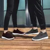 Large Size Sock Shoes Women's Flying Woven Mesh Breathable and Casual One Foot Lazy Lightweight Couple Shoes