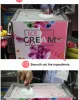 Twórcy domowe mini mała smażona maszyna lodowa smażona lody jogurtowe bułki z lodami z 2pcs smażona łopata lodowa