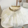 Lieve meiden kanten tule tutu rokken kinderen elastische taille gaas prinses rokken 2024 zomer kinderen verjaardagsfeestje kleding z7677