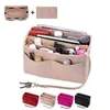 Arrangör Hhyukimi Brand Make Up filt Insert Bag For Handbag Travel Inner Purse Portable Cosmetic Bags Passar olika märkesväskor 20222435