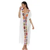 Vacanza casual estate vuote floreali sciolte sarongs indossa Alie-068