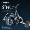 Reel de pesca giratório noeby 2500 3000 4000 5000 6000 8000 10000 MAX Drag 25kg Alumínio