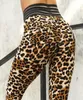 Mode Women Lady Leopard Leggings Push Up High midje Sport Pants Fitness Workout Skinny Long Trousers Female Pencil Leggings4055972