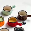 Platen 2 pc's mini -saus schotel dompelplaat ui keramisch servies porselein kleine eenvoudige gestileerde dinerset 42 stuks