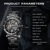 Montre-bracelets Relojes Montre Mens Squelette Automatique mécanique Numéro Roman Calan
