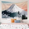 Japan Mount Fuji Tapestry Japanese Landscape Ink Painting Wall Hanging Home Living Room Art Decor Blanket Background