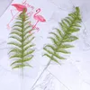 Decorative Flowers 10Pcs Christmas Tree Leaf Spray Simulation Lifelike Colorful Fern Stems Po Prop Xmas Hanging Decor For Home Shop