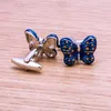 KFLK Cuff Links для мужских рубашек запонки для животных бабочка Cbutton Высококачественные кнопки брендов модные гости свадьбы 240320