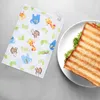 Dinnerware 3 Pcs The Offic Cookies Accessory Multi-function Snack Bag Portable Sandwich Baggies Small Bread Peva Reusable Bags Theoffice