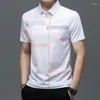 Men's Polos Quality Men Polo Shirt With Embroidery Luxury Designer Tops 2024 Summer Print Button Fashion Handsome Patterns Classic Versatile