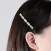 Clips de cheveux fxlry luxe or couleur cubique zirconia Barrets pour femmes accessoires de mariage de mariée