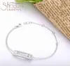 Shadowhunters Real 925 Sterling Silver Move Stone Bracelets with Clear CZ Luxury Brand Jewelry Making H220409993923472748