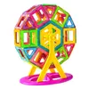 Blocos de brinquedos de descompressão 168pcs Tamanho médio Designer magnético Conjunto de ímãs Magnet Blocos Montar brinquedos educacionais de construção de tijolos para crianças 240412