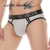 Clever-Menmode Men's Sexy Back Backbock Open Brikes Open Hip Panties Jockstrap T Back Big Penis Bag Calcinha gay biquíni de maricas gays