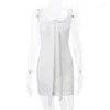 ワークドレスエレガントな弓パッチワークホワイトドレスフレンチジェントルローカットノースリーブのミニボディコンスカート女性2ピースセットY2K服