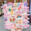 Childrens cute cartoon hairpin Korean jewelry Princess headdress girl little girl side clip BB hairpin baby hair accessories