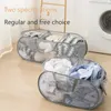 Gelaagde wasmand, grote opvouwbare 2 ~ 3 Dividers vuile kledingmand met handgrepen voor slaapkamer, wasruimte, kast, badkamer