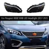 Voor Peugeot 4008 5008 LED-koplamp Montage 17-21 Daagtocht Lichtstroom Turn Signal High Beam Angel Eye Projector Lens Voorlamp