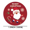 Figurines décoratives 500pcs Joyeux Noël Autocollants Étiquettes de joint à thème pour le bricolage Enveloppe de papeterie