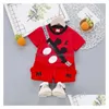 Vêtements ensembles de vêtements d'été Baby Suit Children Fashion Boys Girls Cartoon T-shirt Shorts 2PCS / Set Toddler Casual Kids Tracksuit Dr Dh4ee