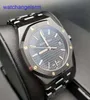 AP Crystal Wrist Watch Royal Oak Series 77350ce Black Ceramic Back Transparent Fashion Fashion Leisure Business Sports Machinery