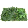 Dekorativa blommor Artificial Hedge Panel Garden Privacy Screening Faux väggbakgrund för trädgård