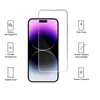 4 PCs 9H Temperiertes Glas für iPhone 15 14 13 12 11 Pro Max Colles Friendly Friendly Ultra resistenter Bildschirmschutz für iPhone 15pro Glass