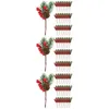 Decoratieve bloemen 30 pc's kunstmatige dennenbui kerstdecor bloemboom planten vakantie ambachten maken branch xmas takken feest ornament