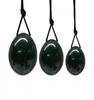 3PCSSET Natural Nephrite Jade Yoni Яйца для женщин Kegel упражнения Jade yoni Яйцо Установите вагинальные мышцы.