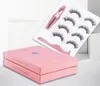 YioWio Magnetic 4pairs Full Strip Thick Eyelashes False lashes With Magnetic Eyeliner Soft Natural Fake Eyelashes DHL 2838836