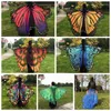 Carpets Multi-Purpose Irregular Chiffon Bohemia Tapestry Beach Throw Mat Shawl Butterfly Peacock Shape Fashionable Decoration