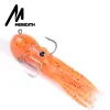 Meredith Entrada de pesca contrapeso incorporada 23g 9 cm cola larga pulpo suave silicona artificial cebo suave