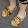 Children Slippers Girls Summer Cute Cartoon Graffiti Beach Sandals Kids Bathroom Toddler Boys Indoor Flip Flops Baby Home Shoes 240407