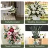 Decorative Flowers Zamioculcas Leaves Round Leaf Flower Arrangement Eucalyptus Fake Juanhua DIY Decoration