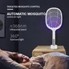 USB Electric Shock Mosquito Lamp Portable Handheld USB Charging Fly Swatter Electric Shock Triple couche Mesh Lamp Home Tools