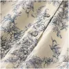 Chemises pour femmes chemises Limiguyue Summer Blue et blanc Print Print Femme Femmes Chinois Offres O-cou à manches longues