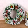 Decorative Flowers Durable Door Wreath Improve Atmosphere Scene Layout Pendant Front Garland Decoration Christmas Home Decor