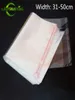 Leotrusting 100pcs 31-50cm Width rge Clear OPP Adhesive Bag Transparent Poly Reseable Packaging Bag Self Pstic Gift Pouch300S9750788
