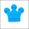 Other 50Pcs Mini Crown Beads Food Grade Sile Baby Teething Toy Diy Chew Necklace Pacifier Clip Loose Nursing Teethers Drop Delivery J Dh1Ch