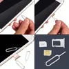 100/50 / 1pcs Éjecter le plateau de carte SIM Open Pin d'aiguille Universal Mobile Phone Remover Tray Outils pour iPhone Samsung Sim Cards Adaptateurs