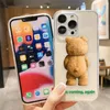 Étui de téléphone clair pour iPhone Apple 14 12 13 Mini 11 Pro se 8 7 6 plus x xr xs max se case Funda Shell Naughty T-Tiddy Bear Couple