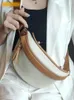 Сумки для талии женщины подлинная кожаная сумка мессенджера мода повседневная грудь.