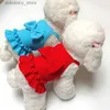 Vêtements pour chiens vêtements d'été robe jupe teddy chat chiot yorkshire terriers pomeranian shih tzu maltais poodle bichon animal come tissu l49