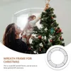 Kwiaty dekoracyjne 10 szt. Garland Hoop Wreath Ramka Pierścienie żelaza okrągłego szafy DIY metalowe ramy krzyżowe