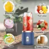Juicers 6 lames Smoothie Juicer à Juice Muiter portable Portable Charge Multifonction Fruit Squeeze Ice Crushcup Food Propice