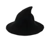 Witch Hat Diversified Längs fårullen Kap Stickning Fisherman Hat Female Fashion Witch Pointed Basin Hink för Halloween2556191