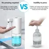 Sıvı Sabun Dispenser Otomatik Sensör Köpük Dokunsuz Akıllı Yıkama El Makinesi Banyo USB Şarjı